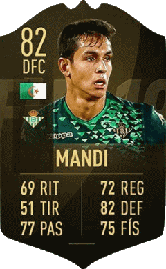 Aïssa Mandi Algérie F I F A - Joueurs Cartes Jeux Vidéo Multi Média 