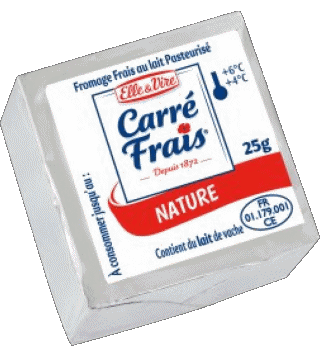 Carré Frais (Gervais) France Cheeses Food 