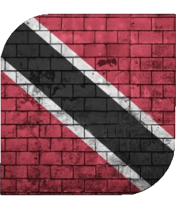 Carré Trinité et Tobago Amériques Drapeaux 