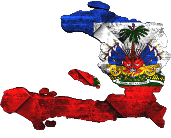 Carte Haïti Amériques Drapeaux 