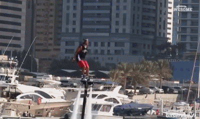 Fly-boarding Fun - Win Jet Ski Transport Humor -  Fun 
