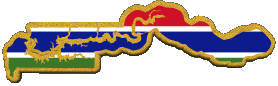 Karte Gambia Afrika Fahnen 