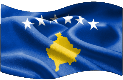 Rectangle Kosovo Europe Drapeaux 