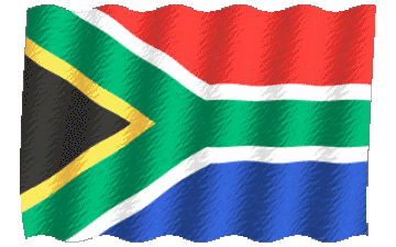 Welligkeit Südafrika Afrika Fahnen 