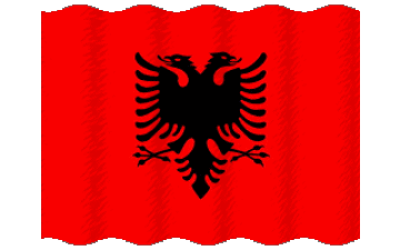 Sventola Albania Europa Bandiere 