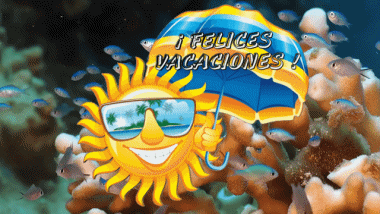 006 Sfondo animato Felices Vacaciones Spagnolo Messagi 