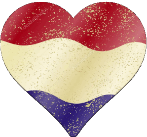 Cuore Paesi Bassi Europa Bandiere 