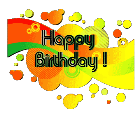 009 Sfondo trasparente Abstract - Geometric Happy Birthday Inglese Messagi 