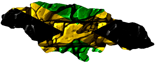 Carte Jamaïque Amériques Drapeaux 