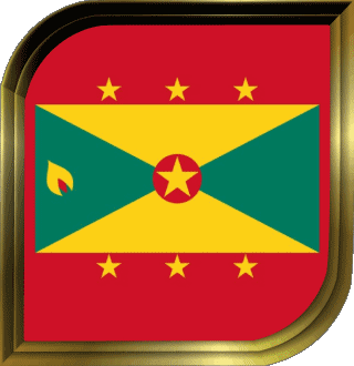 Carré Grenade iles Amériques Drapeaux 