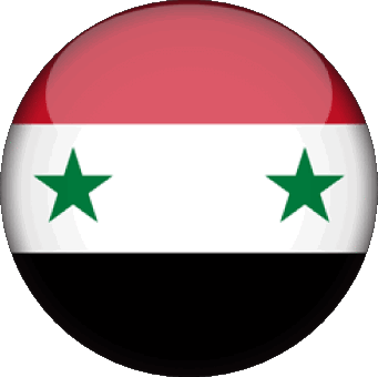 Tondo Siria Asia Bandiere 