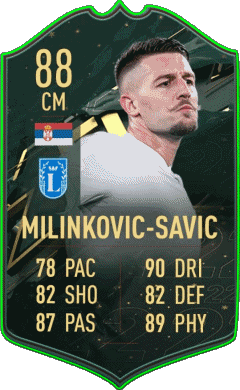 Sergej Milinkovic-Savic Serbia F I F A - Giocatori carte Videogiochi Multimedia 