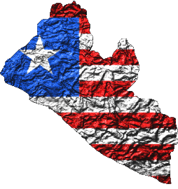 Map Liberia Africa Flags 