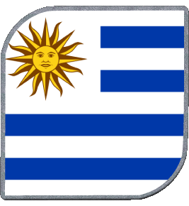 Carré Uruguay Amériques Drapeaux 
