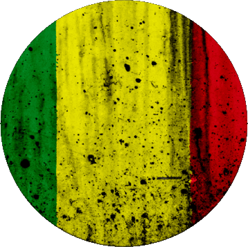 Rond Mali Afrique Drapeaux 