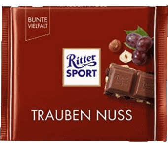 Trauben nuss-Trauben nuss Ritter Sport Chocolats Nourriture 