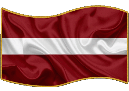 Rectángulo Letonia Europa Banderas 