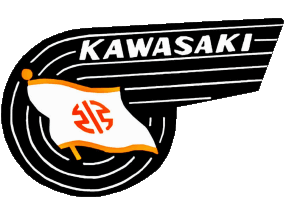 1961-1961 Logo Kawasaki MOTOCICLETAS Transporte 