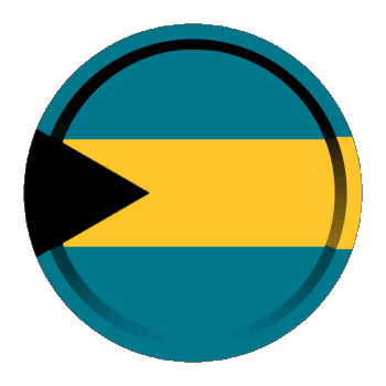 Round - Rings Bahamas America Flags 