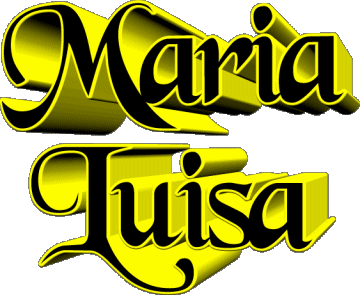 Maria Luisa M Zusammengesetzter WEIBLICH - Italien Vorname 