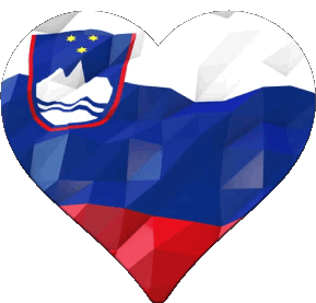 Cuore Slovenia Europa Bandiere 