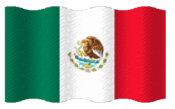 Welligkeit Mexiko Amerika Fahnen 