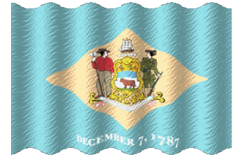 Welligkeit Delaware U.S.A - States Amerika Fahnen 