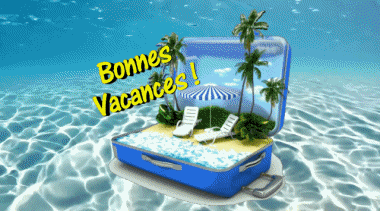 002 Sfondo animato Bonnes Vacances Francese Messagi 