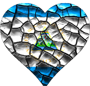 Herz Nicaragua Amerika Fahnen 