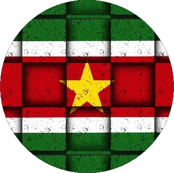 Runde Suriname Amerika Fahnen 