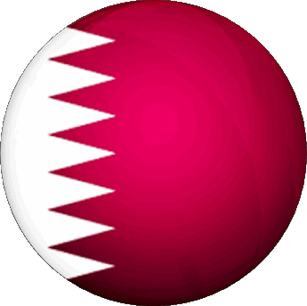 Tondo Qatar Asia Bandiere 