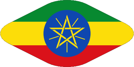 Ovale 02 Etiopia Africa Bandiere 