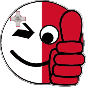 Smiley - OK Malta Europa Banderas 