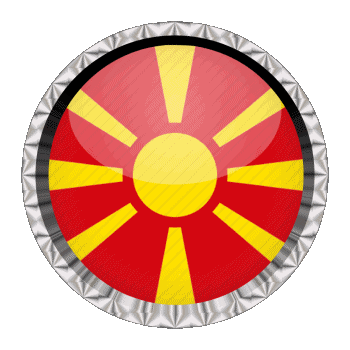 Rotondo - Anelli Macedonia Europa Bandiere 