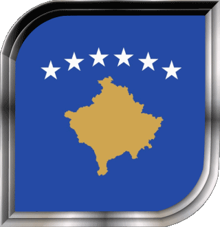 Plaza Kosovo Europa Fahnen 