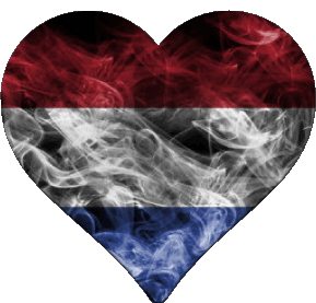 Cuore Paesi Bassi Europa Bandiere 