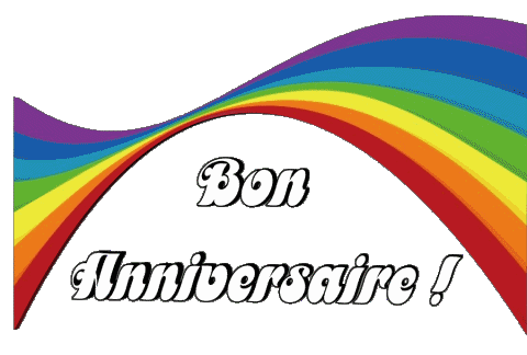 021 Transparenter Hintergrund Abstrait - Géométrique Bon Anniversaire Französisch Nachrichten 