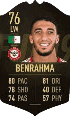 Saïd Benrahma Algeria F I F A - Giocatori carte Videogiochi Multimedia 