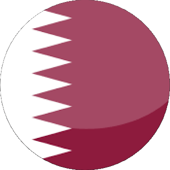 Tondo Qatar Asia Bandiere 