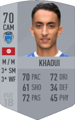 Saîf-Eddine Khaoui Tunisie F I F A - Joueurs Cartes Jeux Vidéo Multi Média 