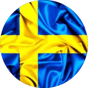 Rond Suède Europe Drapeaux 