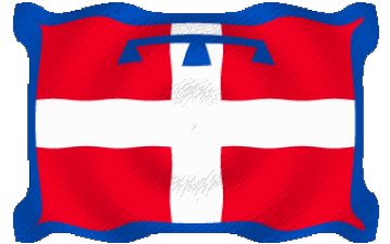 Ondulación Piemonte Italia Europa Banderas 