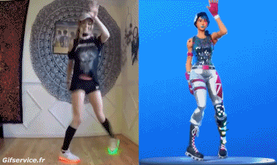 Electro Shuffle-Electro Shuffle Dance Duo Fortnite Vídeo Juegos Multimedia 
