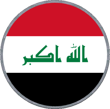 Runde Irak Asien Fahnen 