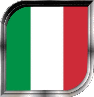 Square National Italy Europe Flags 