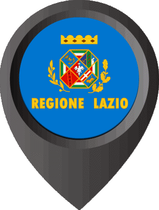 Marcador de ubicación Lazio Italia Europa Banderas 
