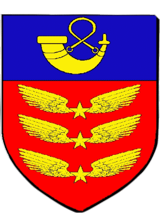 Blazon-Blazon LE BOURGET 93 Departments - Cities France Flags 