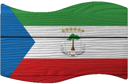 Rechteck Äquatorialguinea Afrika Fahnen 