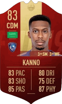 Mohamed Kanno Arabie Saoudite F I F A - Joueurs Cartes Jeux Vidéo Multi Média 