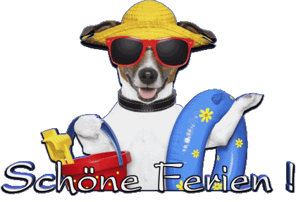 03 Sfondo trasparente Schöne Ferien Tedesco Messagi 